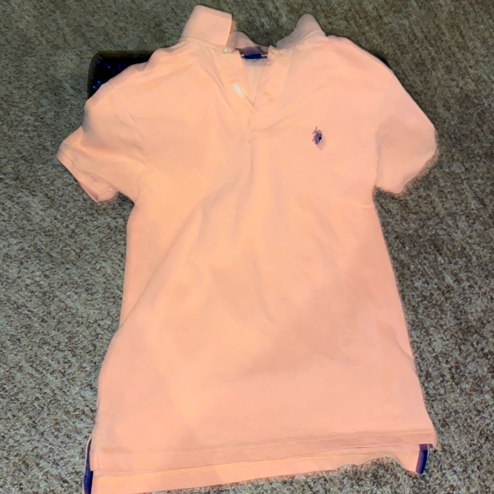 Men’s M slim fit  Polo - salmon
